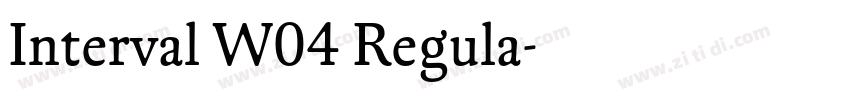 Interval W04 Regula字体转换 Interval W04 Regula字体转换